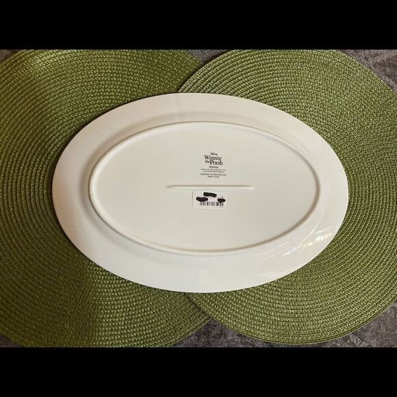 Disney Winnie the Pooh platter with pumpkins NWT - Picture 7 of 10